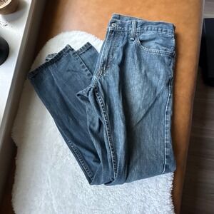 Levis 514 Slim Straight Jeans Mens‎ 34x32 Medium Wash Blue 100% Cotton Denim
